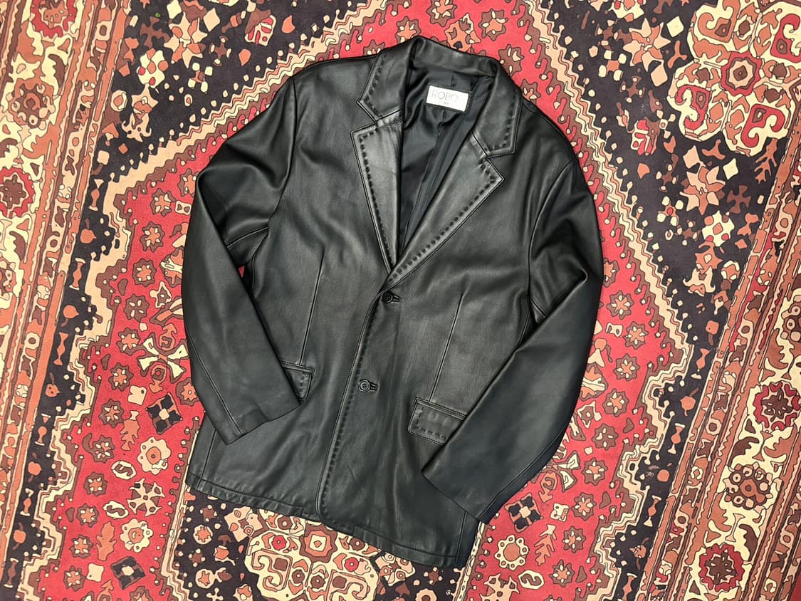 ( L-XL ) 가죽마이 가죽자켓 레더자켓 검정마이 가죽블레이저  상품이미지6