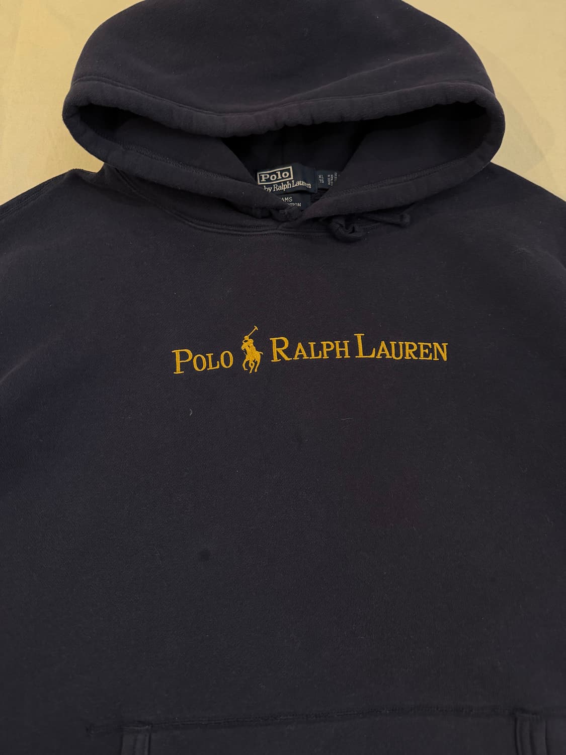 폴로 랄프로렌 X 빔즈 자수로고 후드티 네이비 상품이미지3