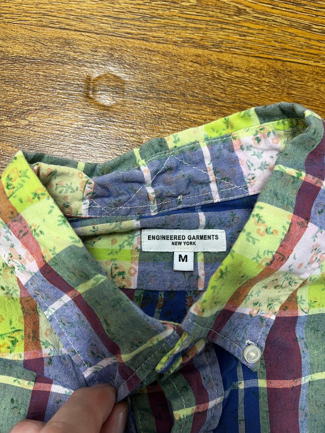 엔지니어드 가먼츠 반팔 체크 셔츠 - M 상품이미지5