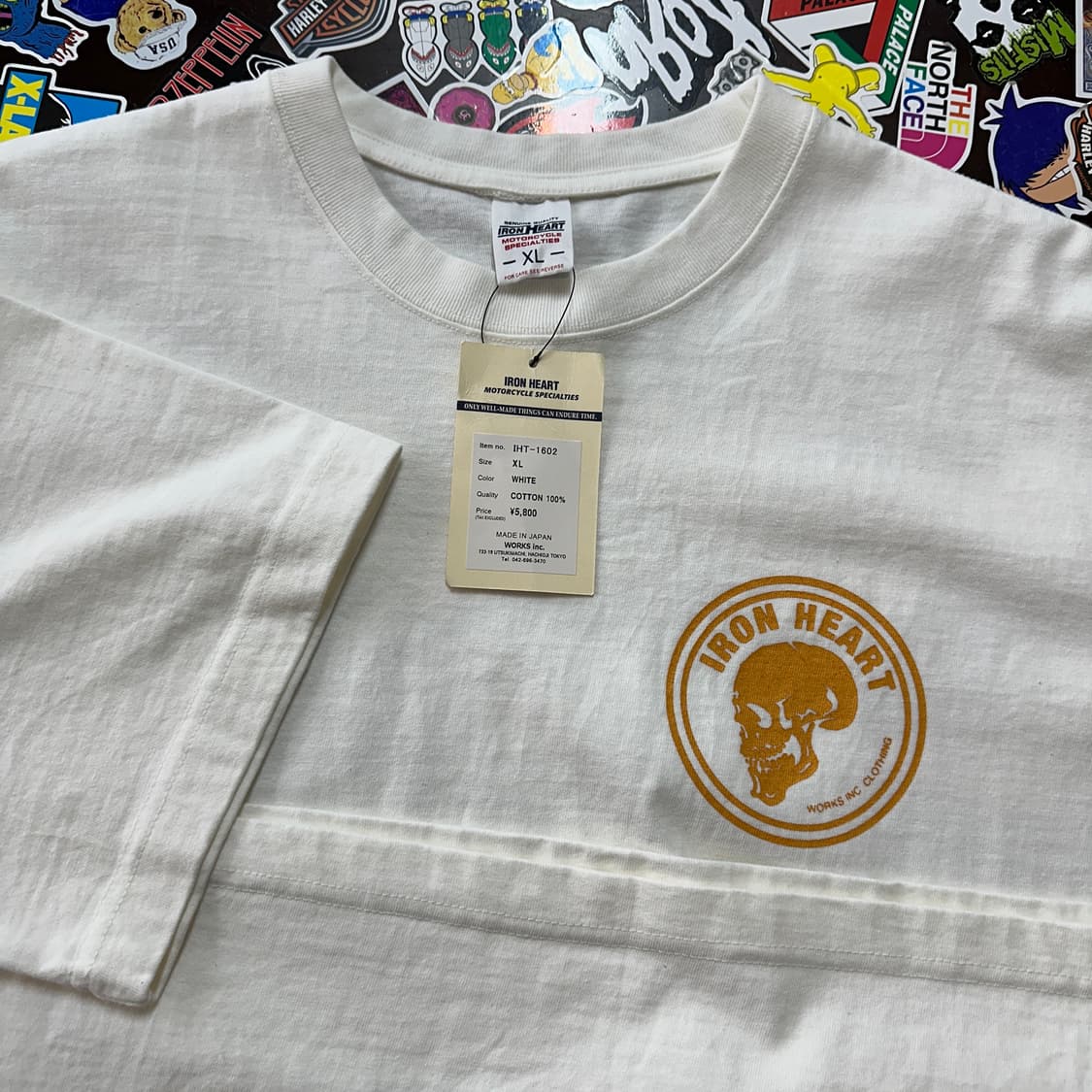 16SS 아이언 하트 스컬 티셔츠 XL 상품이미지4
