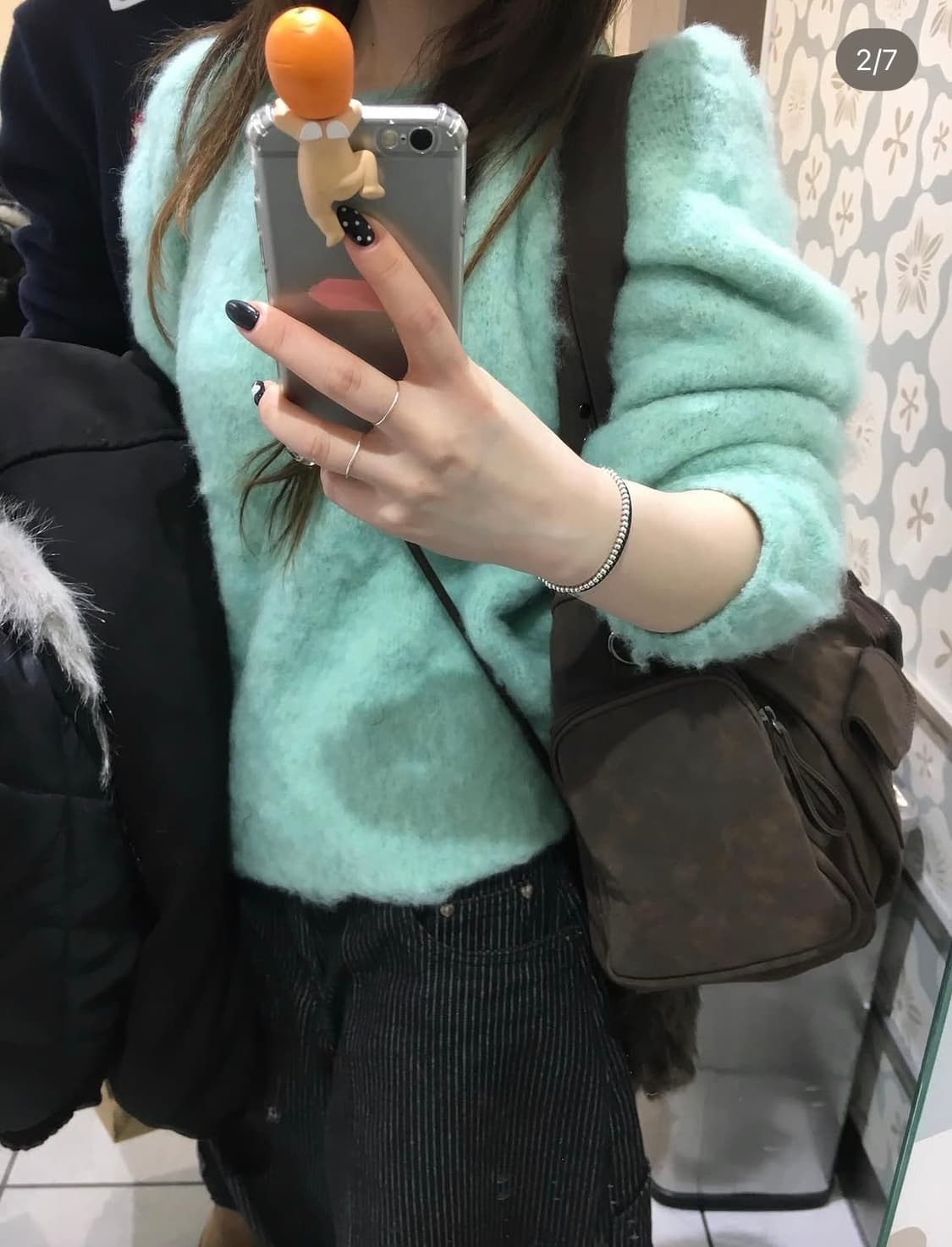 아워캐비넷 캔디 민트 니트 상품이미지2