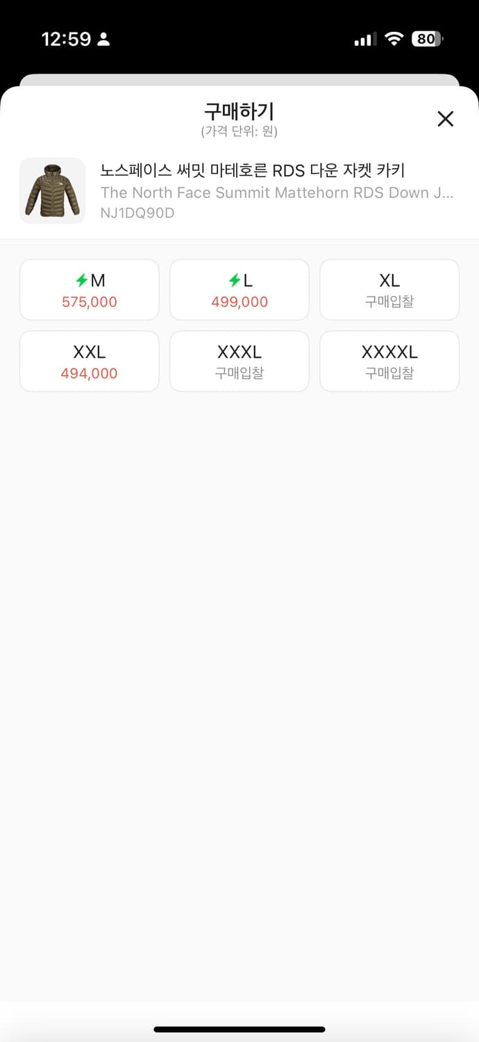 노스페이스 써밋 마테호른 RDS 다운 자켓 카키 m 상품이미지2