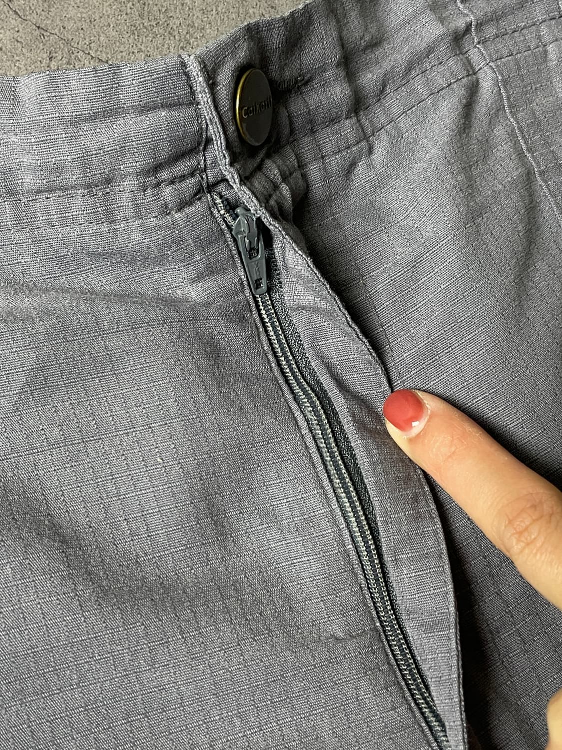 CARHARTT 칼하트 하프밴딩 그레이 카고 워크팬츠 상품이미지3