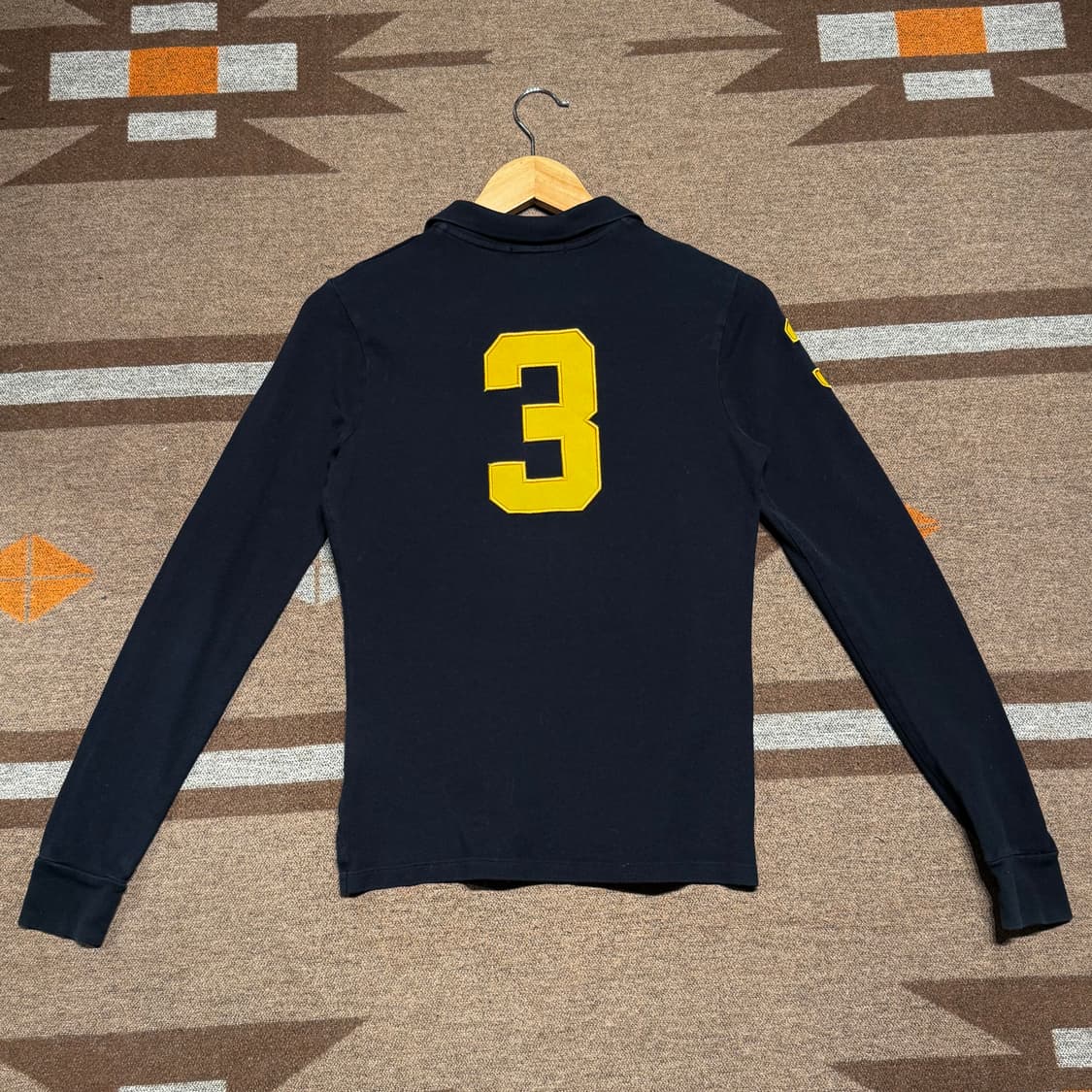 폴로랄프로렌 여성 빅포니 긴팔 카라티 M 검노 상품이미지4