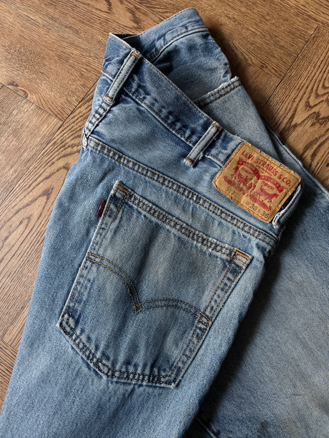 [38]리바이스 517 미디엄블루 플레어진 F4 상품이미지6