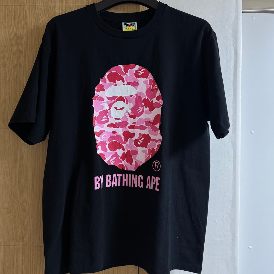 BAPE 베이프 ABC 카모 바이 베이싱 에이프 반팔 티셔츠 블랙 핑크 상품이미지2