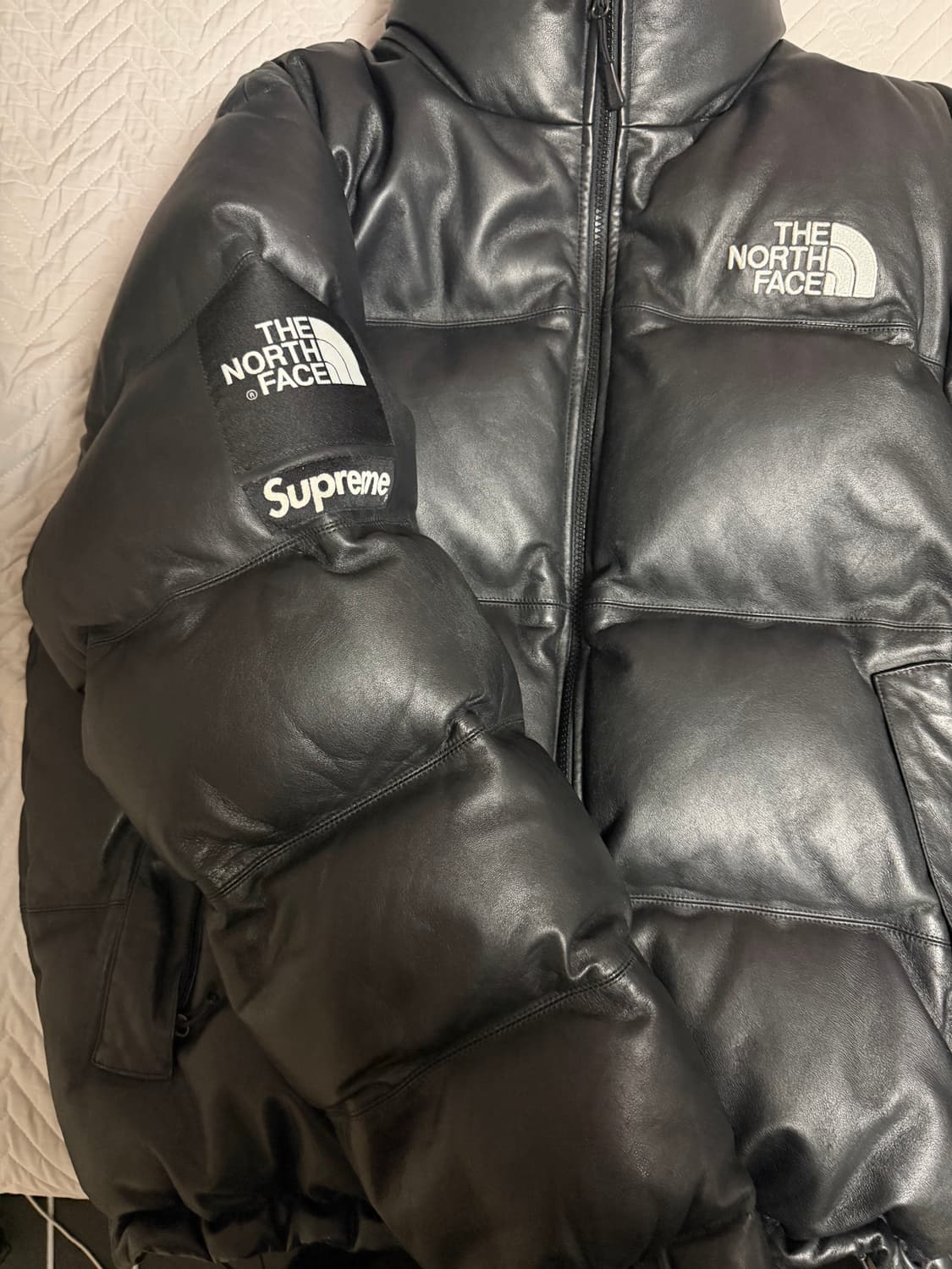 슈프림X노스페이스 레더 눕시 (XL) 상품이미지3