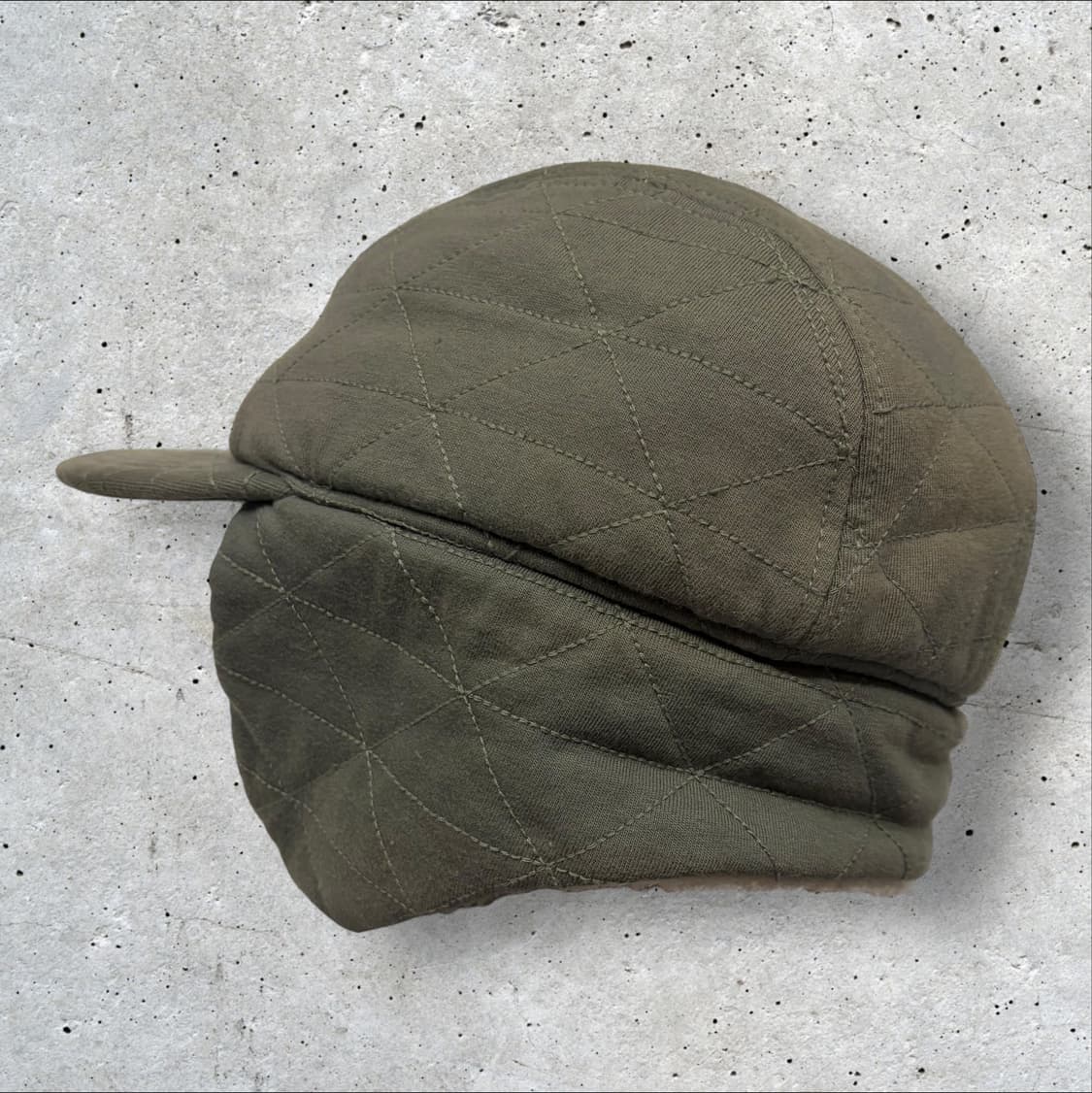 라코스테 귀덮개 퀼팅캡 모자 카키 상품이미지4