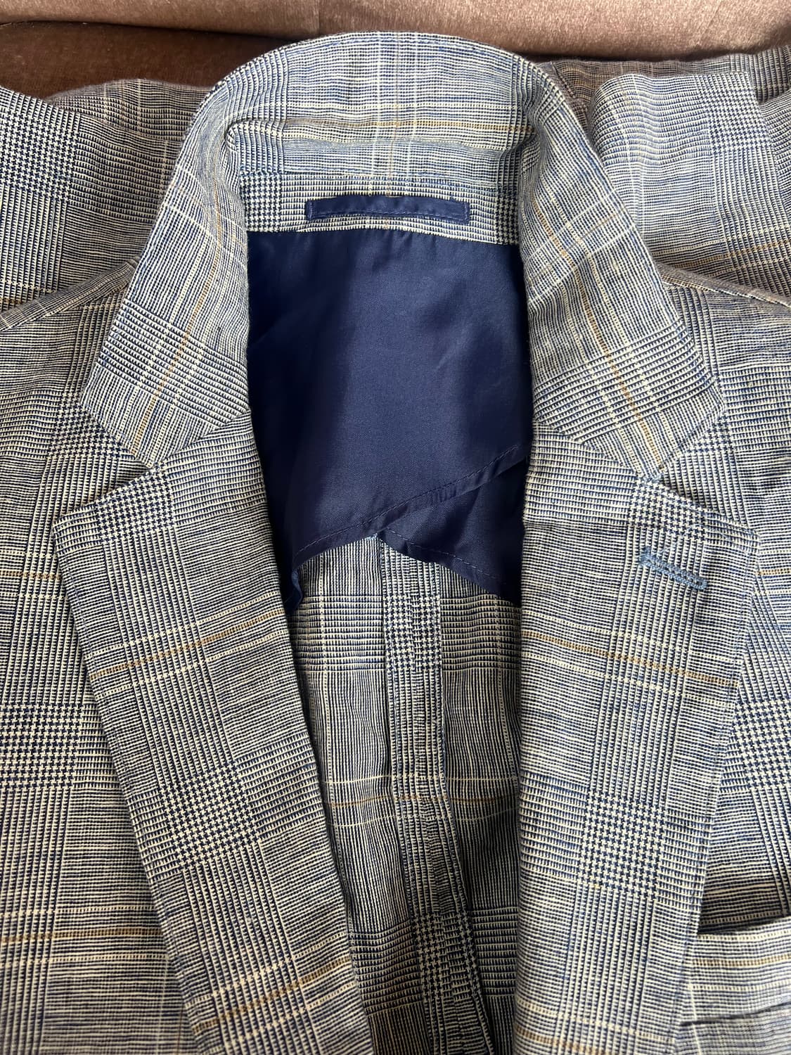 일코르소 마에스트로 남성 블루네이비 체크자켓 싱글자켓 상품이미지5