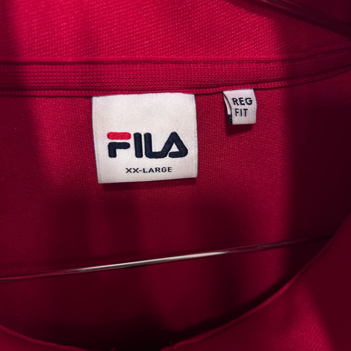 휠라 자수로고 배색 하이넥 코튼 져지 상품이미지3