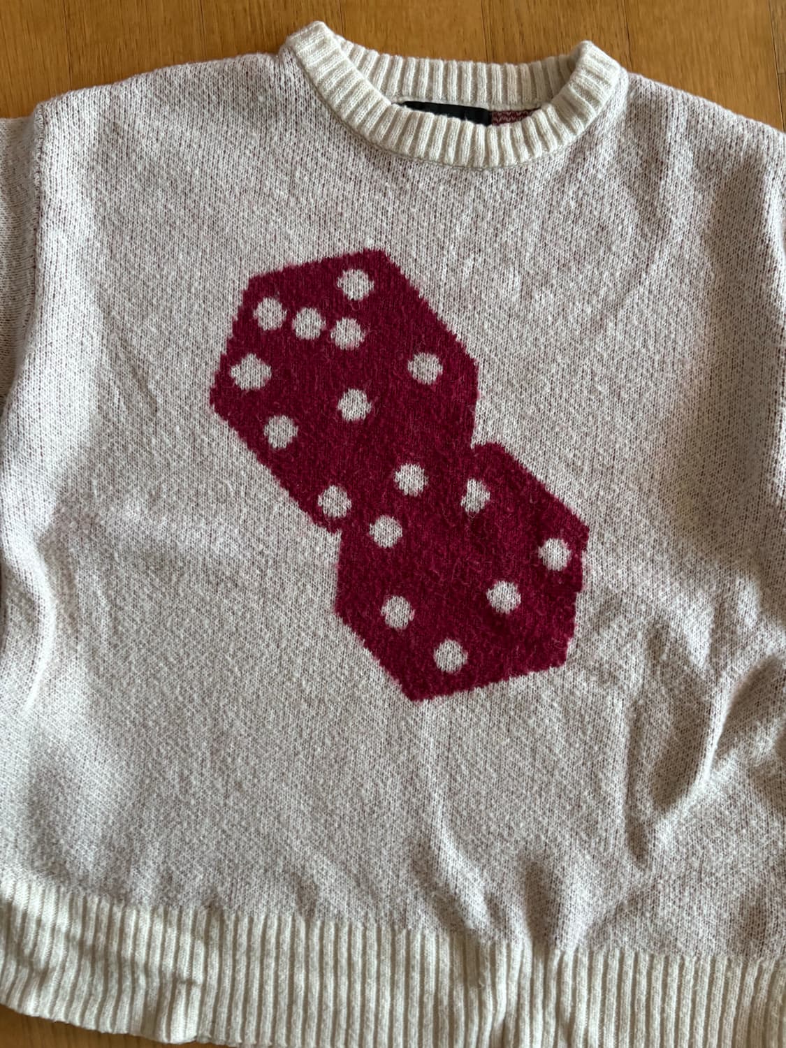 스투시 다이스 니트 모헤어 L 상품이미지2