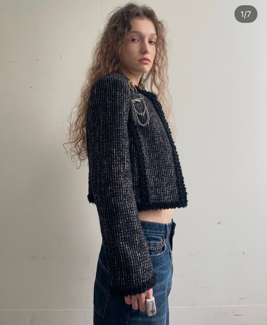 dared 데어드 트위드 자켓  상품이미지3