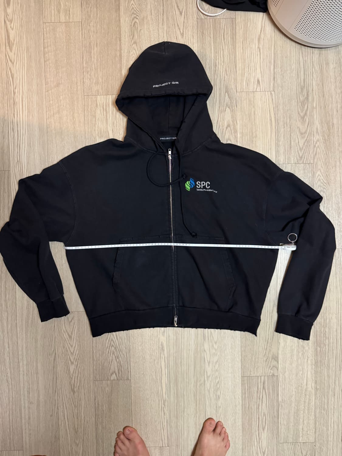 project g/r 그레일즈 크롭 후드집업 상품이미지6