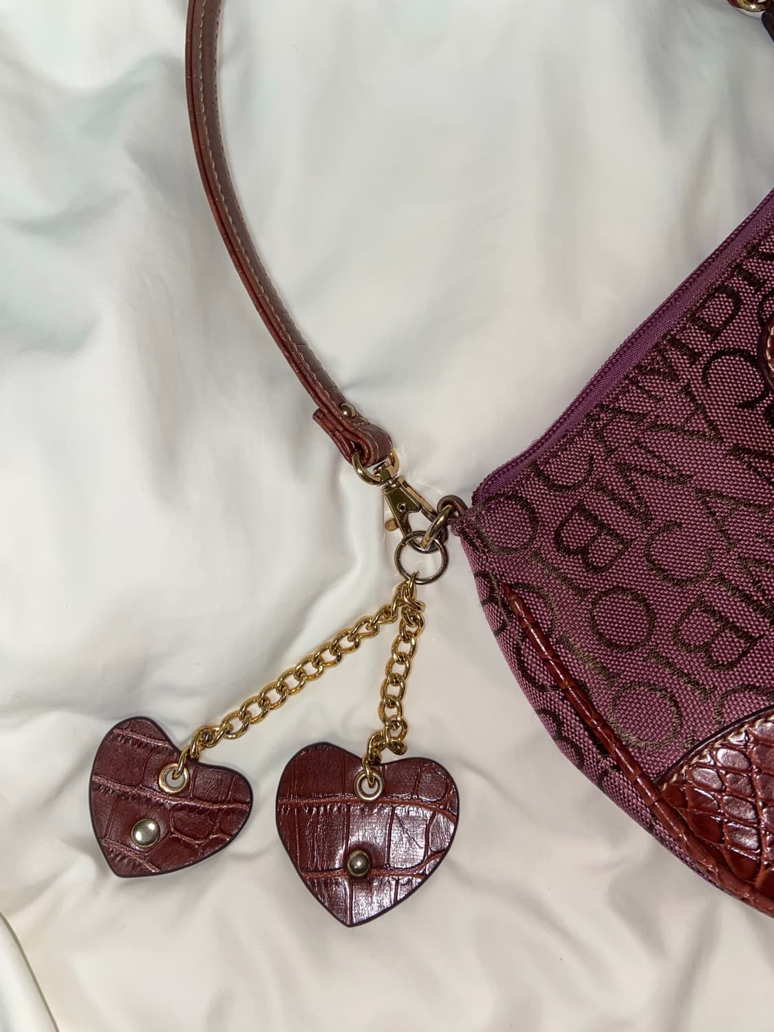 y2k 히메갸루 빈티지 하트 숄더백 상품이미지4