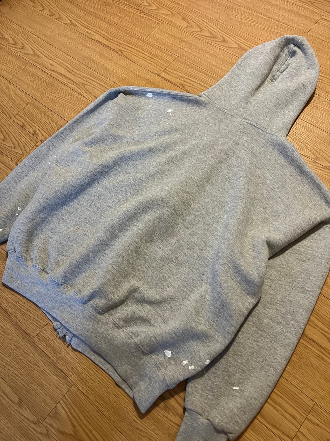 90s 러셀 빈티지 후드집업 그레이 XXL 상품이미지5