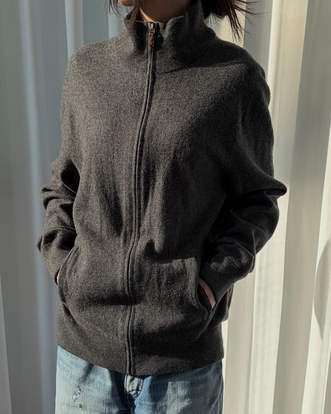 [M]폴로 랄프로렌 메리노울 니트 집업 상품이미지1