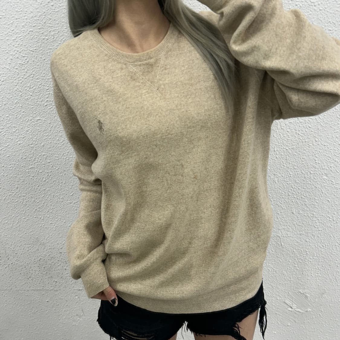 폴로 랄프로렌 베이지포니 베이지 니트 M 상품이미지1