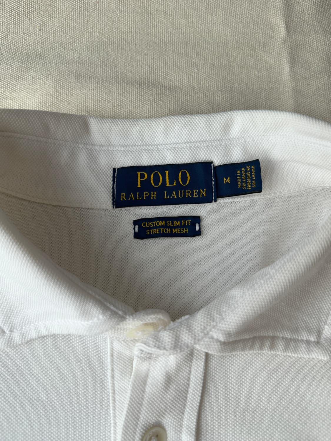 폴로 랄프로렌 화이트 긴팔 카라티 피케 폴로셔츠 M 상품이미지6