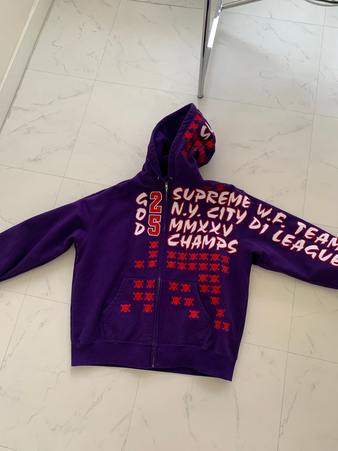 슈프림 리그 후드집업 L 상품이미지1