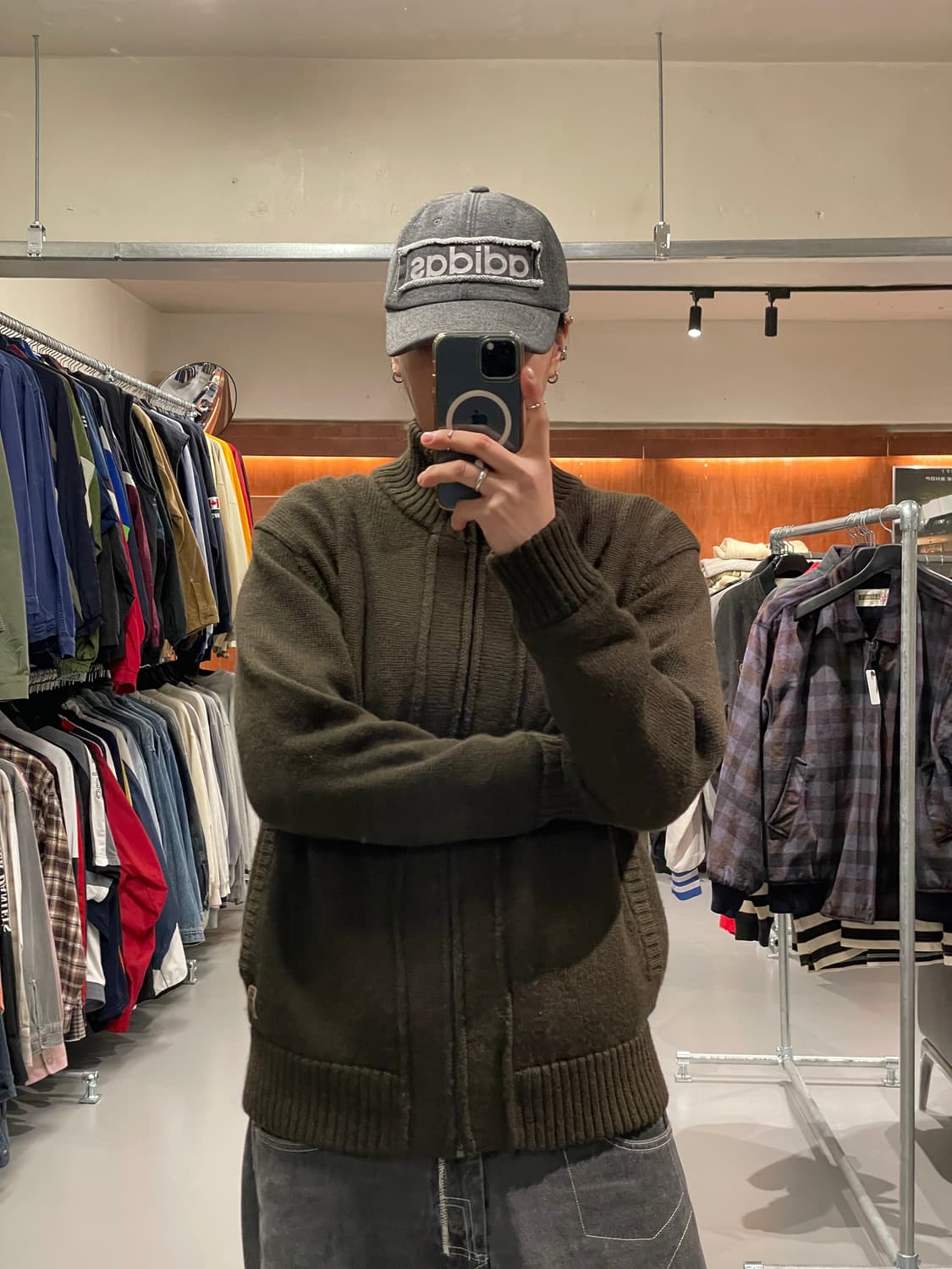 레노마 니트 집업 자켓   상품이미지1