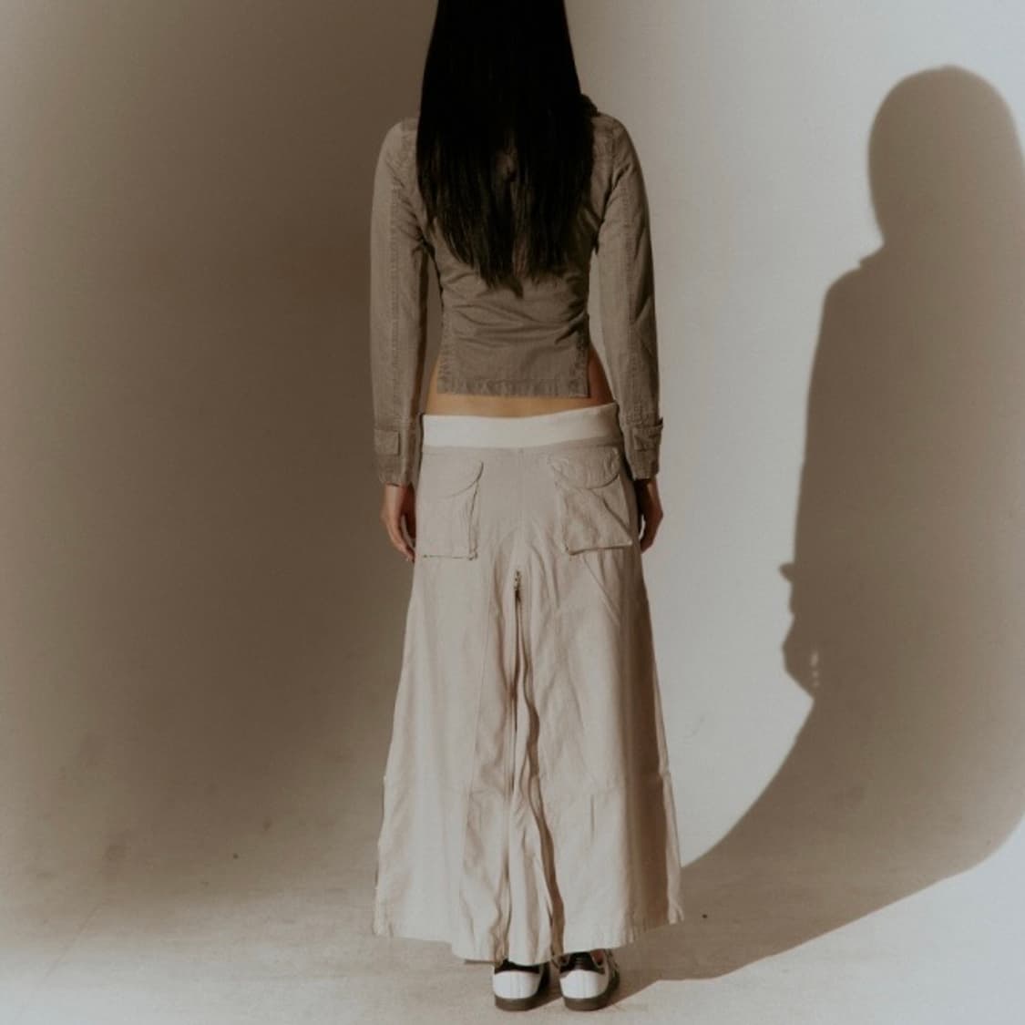 deepinblue 딥인블루 바디수트 자켓 워시드 카키 그레이 상품이미지7