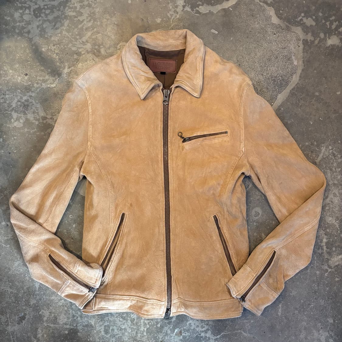 일본 잭로즈 스웨이드 싱글 라이더 자켓 상품이미지1