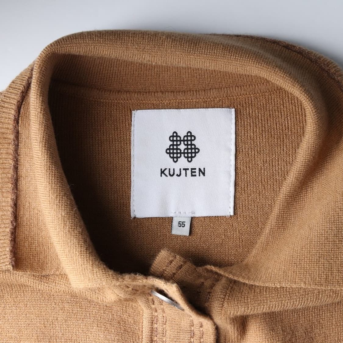 KUJTEN 스티치 포인트 캐시미어 블렌드 니트 자켓 55 상품이미지5