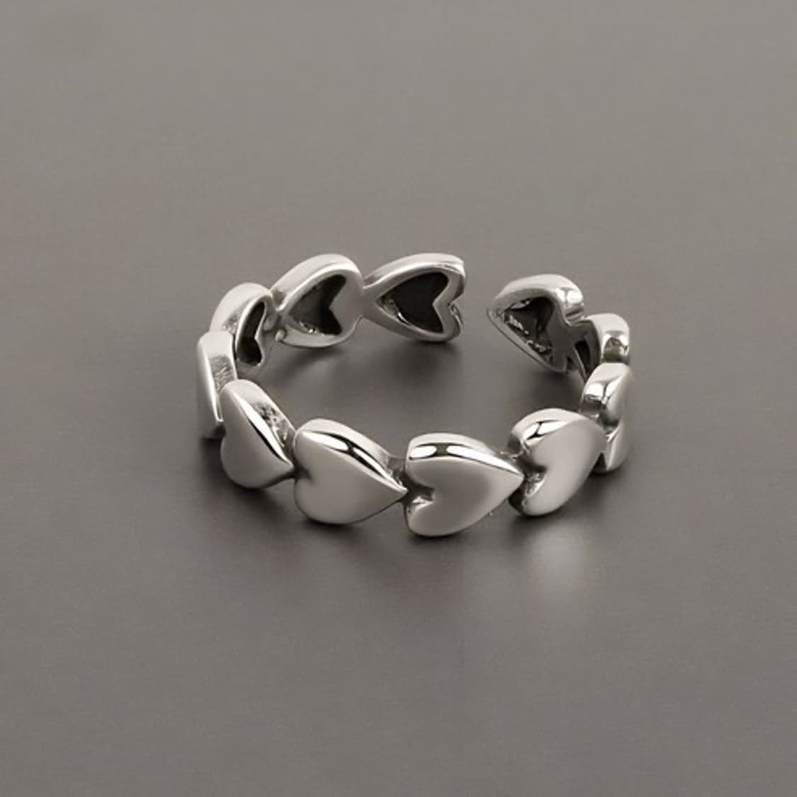 하트 길이 조절 연결 반지 상품이미지4