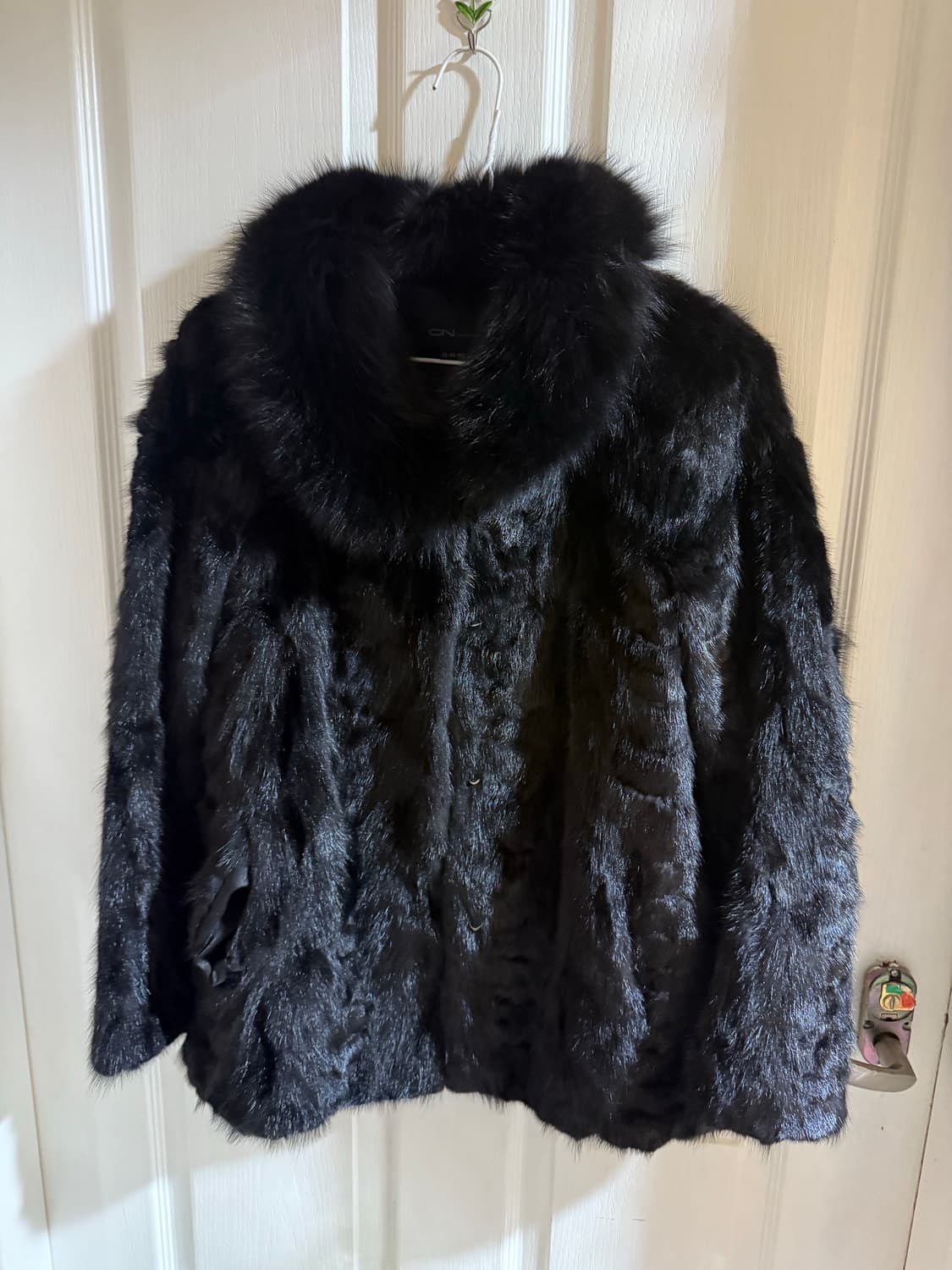 서광모피 천연 밍크 퍼 풀스킨 자켓 블랙 상품이미지1