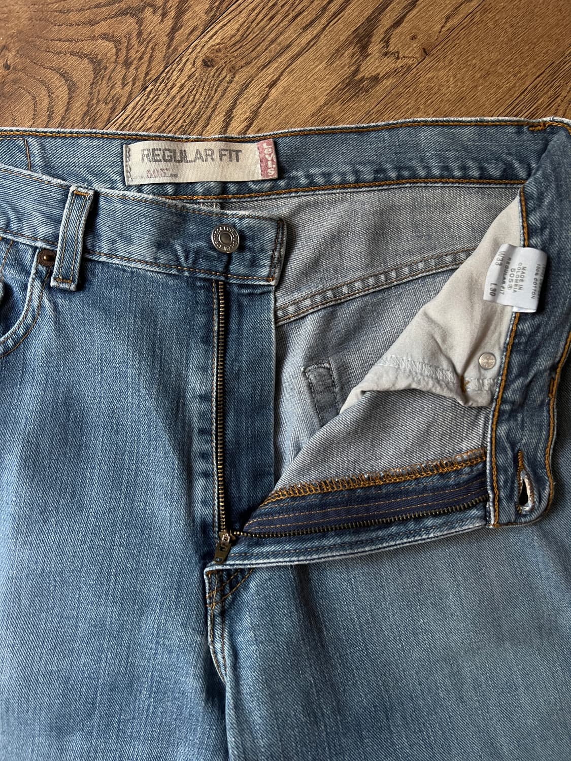 [33]00's 리바이스 USA 505 레귤러 스트레이트핏 데님 팬츠 상품이미지3