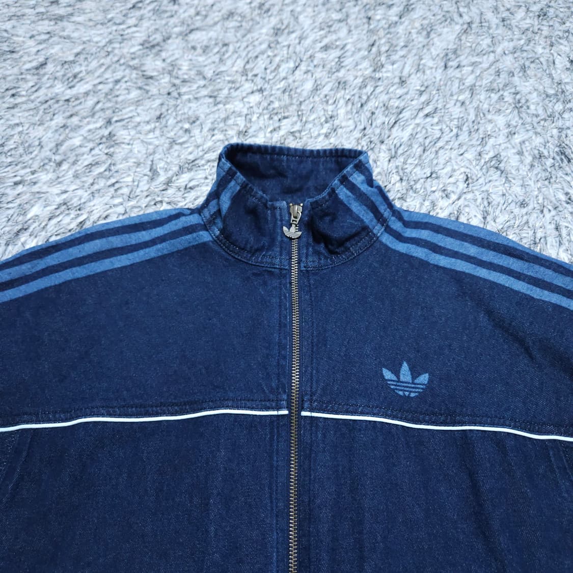 아디다스) XS 여자 데님 트랙탑자켓 / 왕눈이샵 상품이미지3