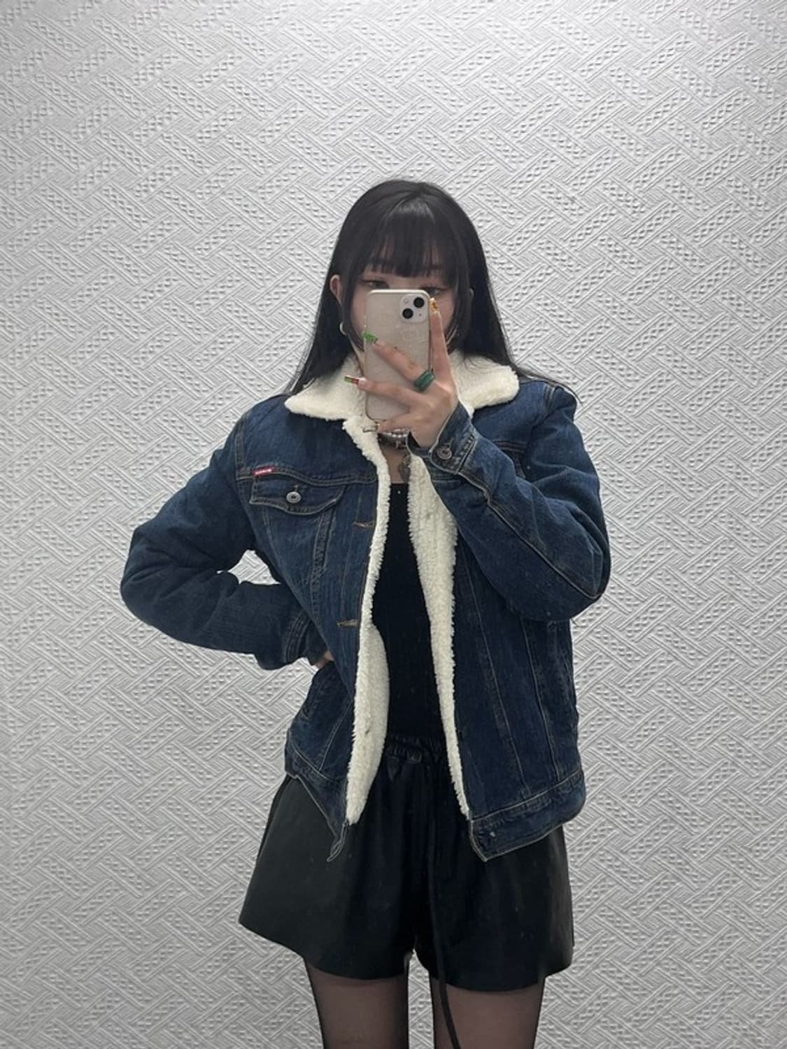 디키즈 캐주얼 레트로 빈티지 쉐르파 양털 데님 자켓 M C09451 상품이미지2