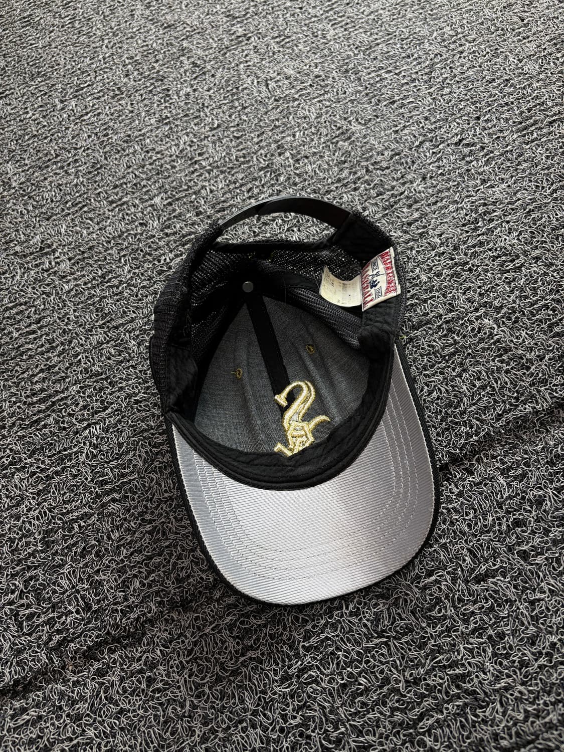 MLB 시카고 화이트삭스 빅로고 블랙 트러커 캡 4232 상품이미지6