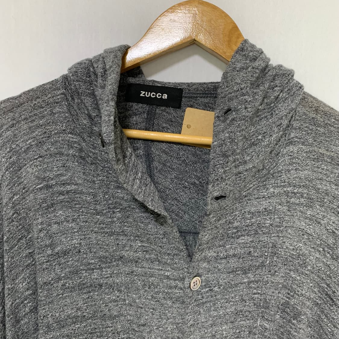 Zucca 일본 빈티지 그레이 루즈핏 후드 가디건 M 상품이미지4