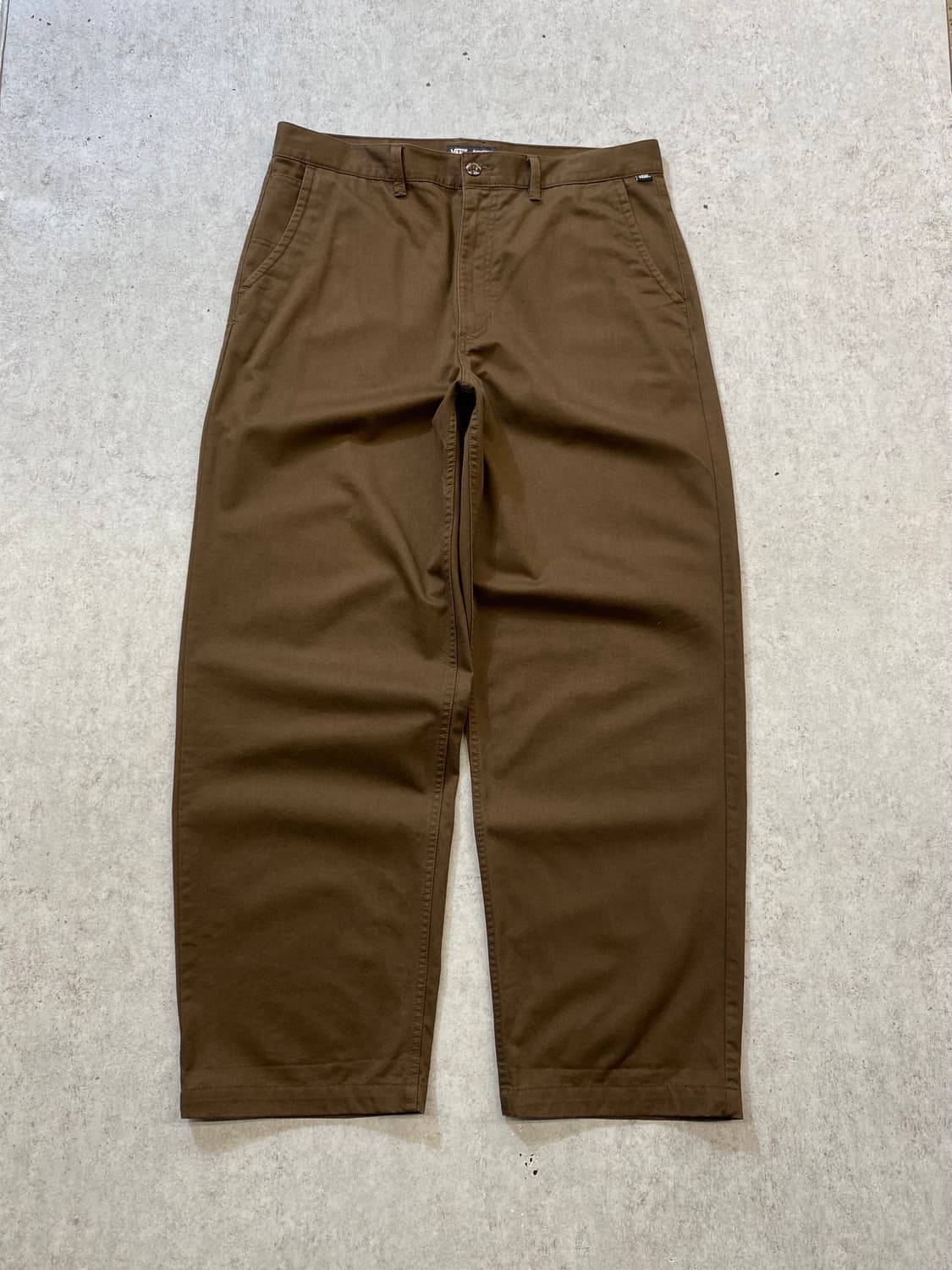 [36] Vans 반스 어센틱 브라운 배기핏 치노팬츠 상품이미지1