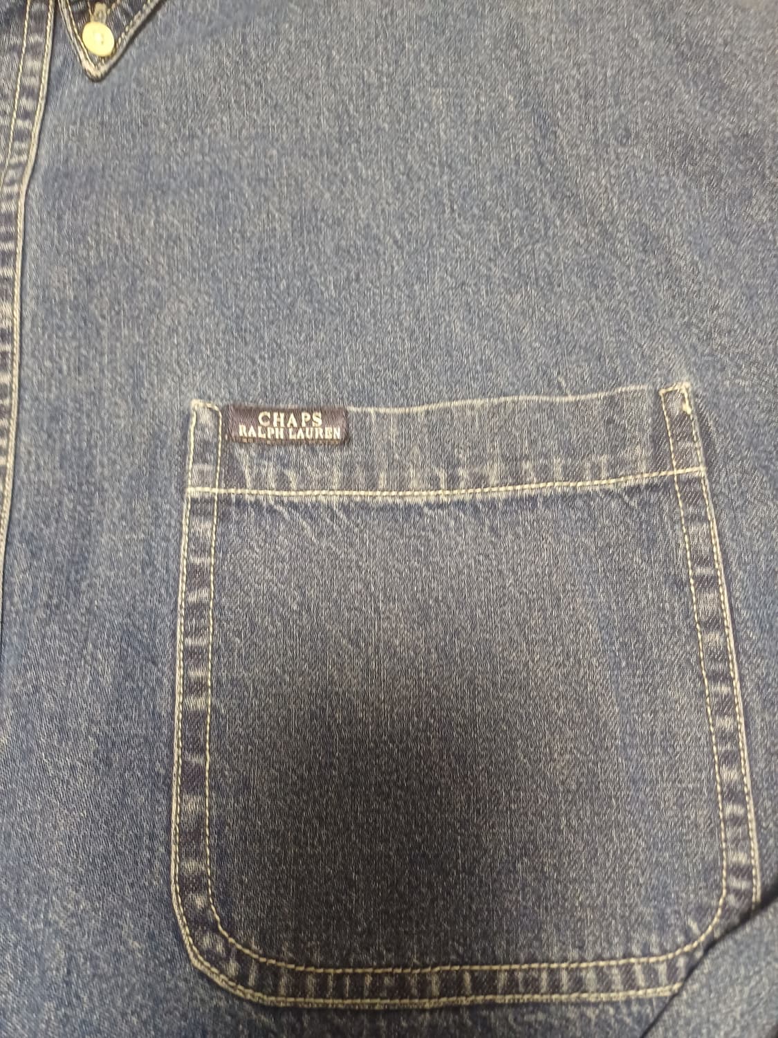 90's Chaps Ralph Lauren 올드스쿨 청셔츠 상품이미지4