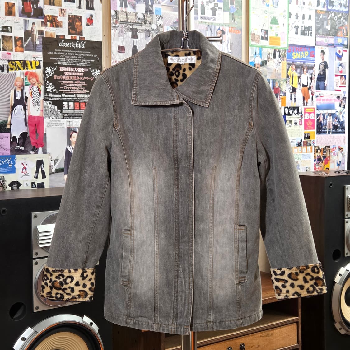 JPN 레오파드 그레이 데님 자켓 상품이미지2