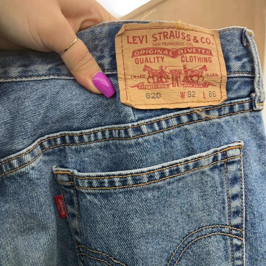 리바이스 620 캐주얼 베이직 데님 팬츠 36인치 C07029 상품이미지5