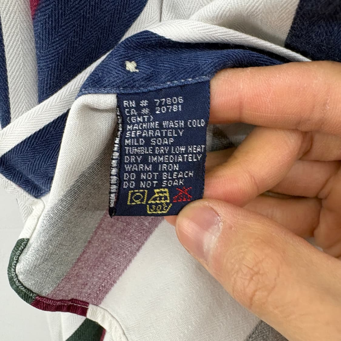 타미힐피거 스트라이프 셔츠 남성XL 상품이미지7