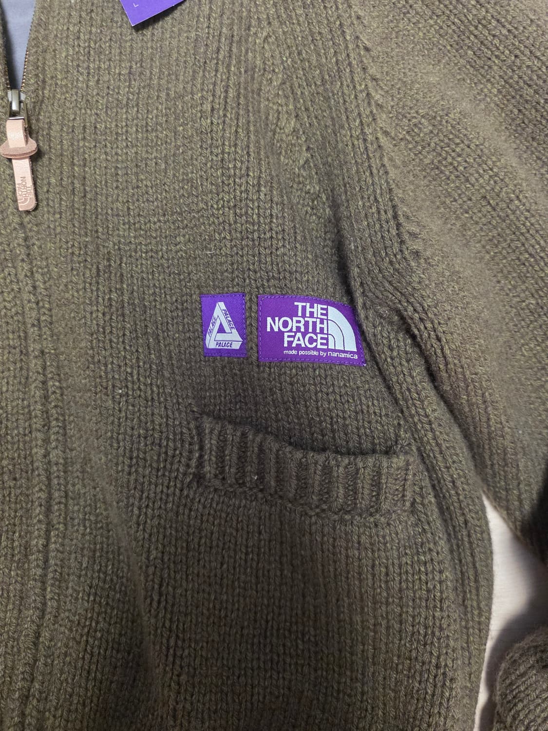 노스페이스x팔라스 니트 집업 상품이미지4