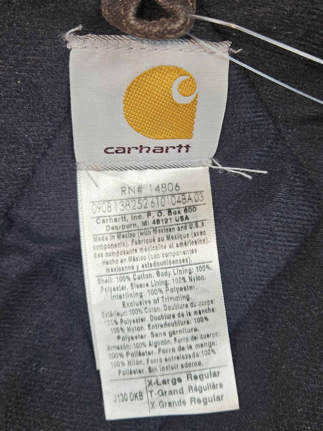 칼하트 J130 덕 캔버스 액티브 워크 자켓 ( XL ) / 10435 상품이미지8