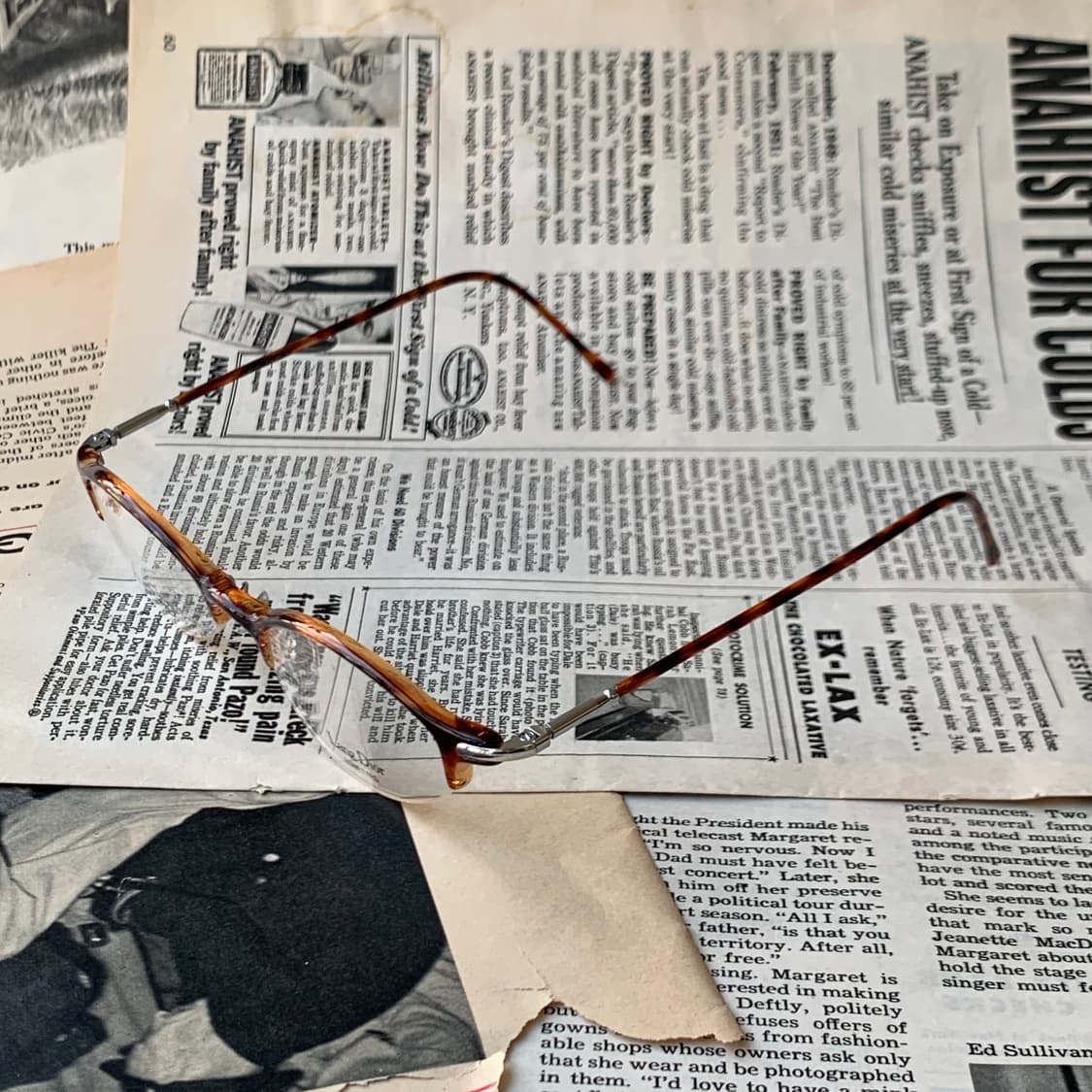 732 데드스탁 호피 라운드 오벌 반무테 초경량 유니크 미니멀 빈티지안경 상품이미지7