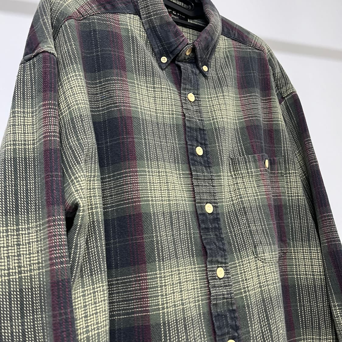 90s HEAVY COTTON FLANNEL 헤비코튼 플란넬 셔츠 상품이미지6