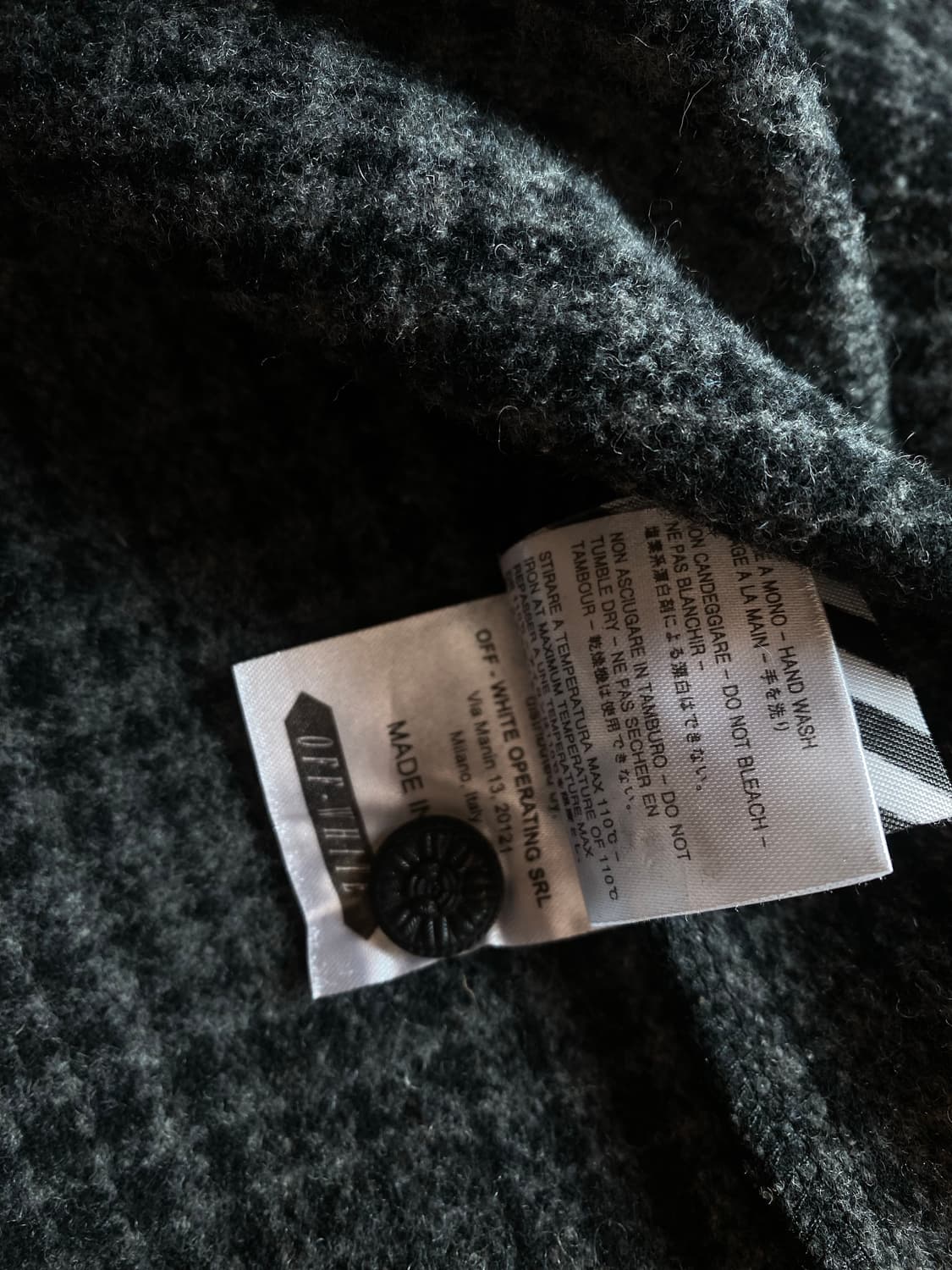 오프화이트 플란넬 타탄 버질아블로 자켓 (L / 105사이즈) 상품이미지9