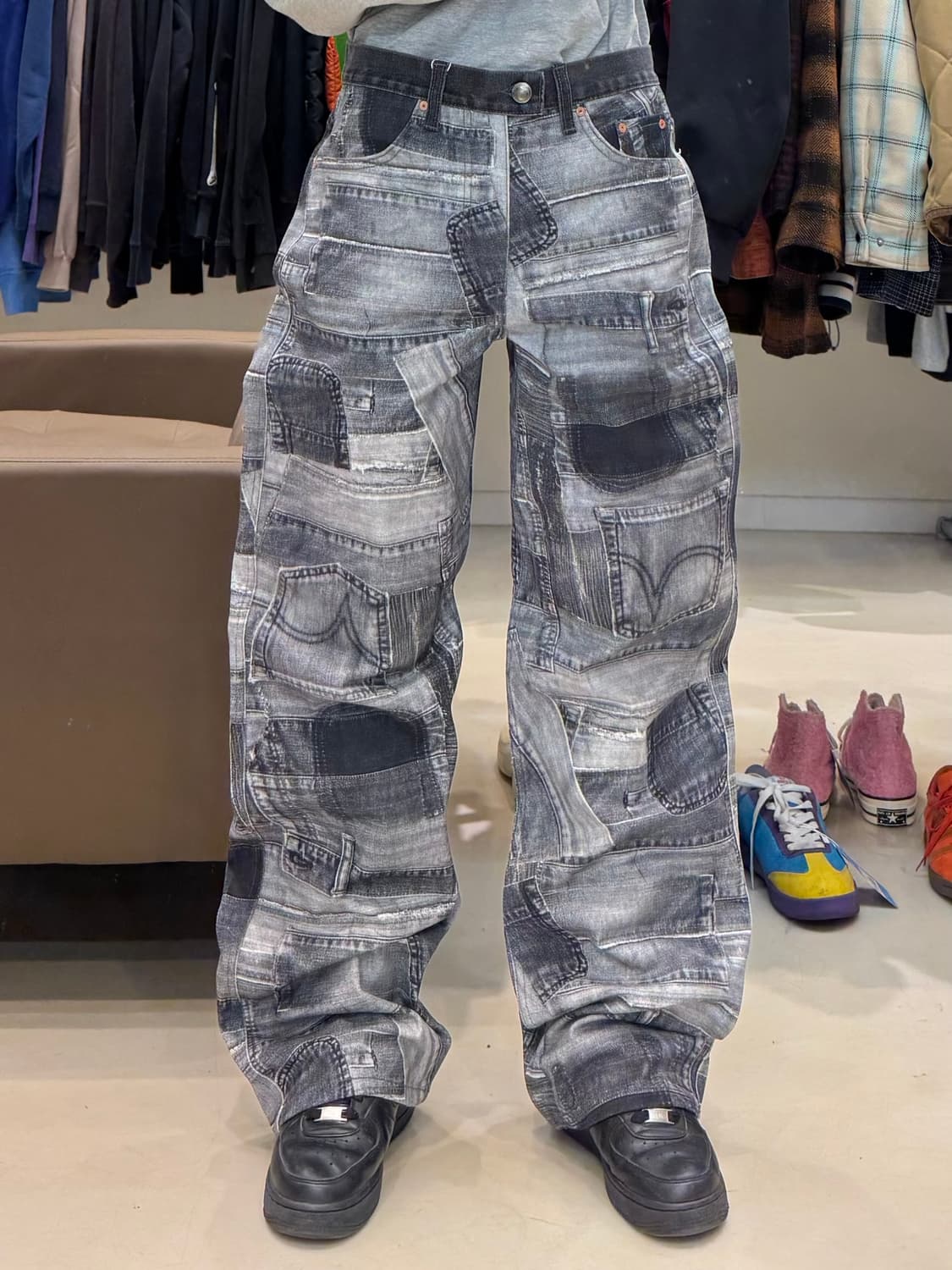 앤더슨벨 BRNO 패치워크 데님 팬츠 상품이미지5