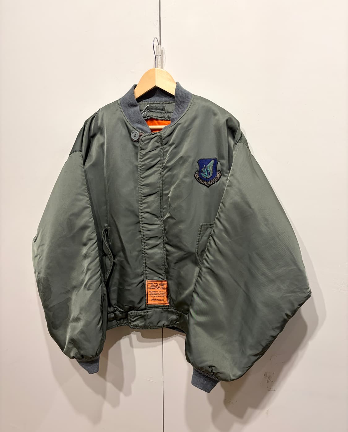 80's Schott Bros. inc. 쇼트 MA-1 플라이트 자켓 상품이미지2