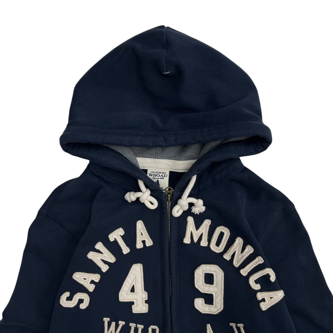 후아유 센터로고 네이비 후드집업 S 상품이미지4