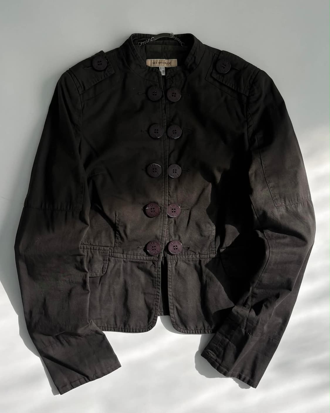 [40] 씨바이끌로에 스냅 코튼 버튼 자켓 상품이미지1