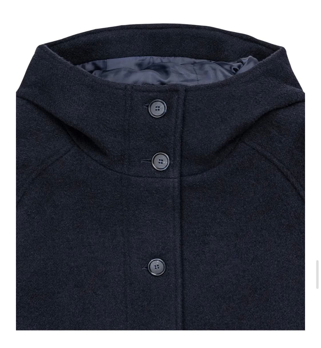 오피쉬 RICH WOOL HALF COAT, NAVY 상품이미지5