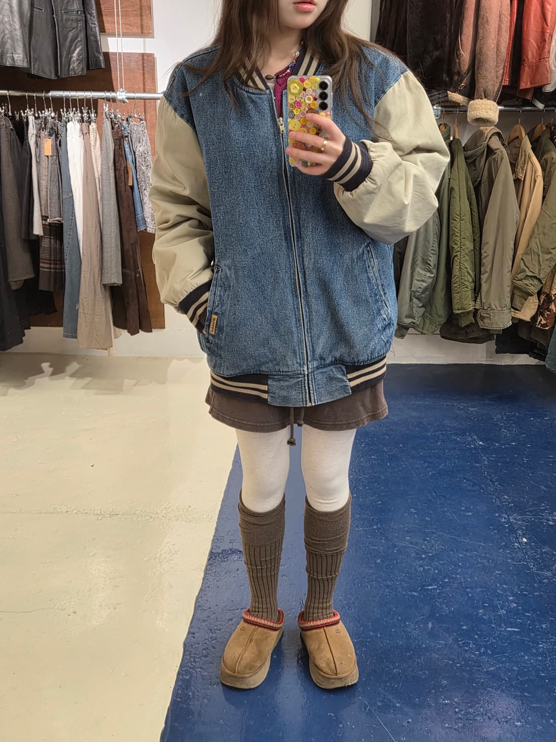 90-00s Dickies 디키즈 데님 바시티 자켓 상품이미지2